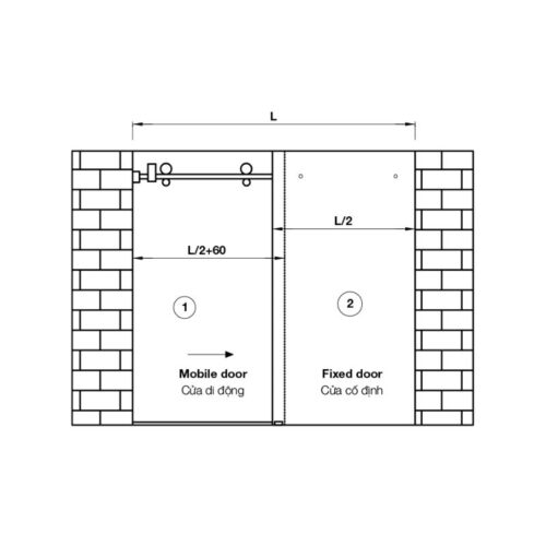Lắp đặt bộ phụ kiện cửa trượt Hafele 981.71.101